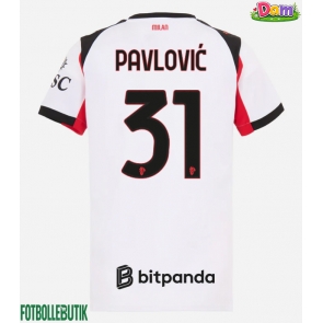 AC Milan Strahinja Pavlovic #31 Bortatröja Kvinnor 2025-26 Kortärmad
